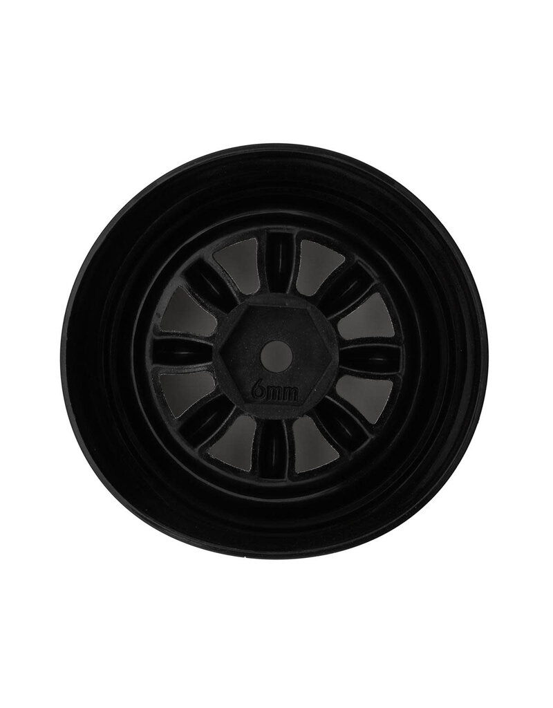 HAYASHI GARAGE HG-20418 PANA 8-SPOKE MULTIPIECE STYLE 1/10 DRIFT WHEELS (SILVER) (2) (8MM OFFSET) W/12MM HEX