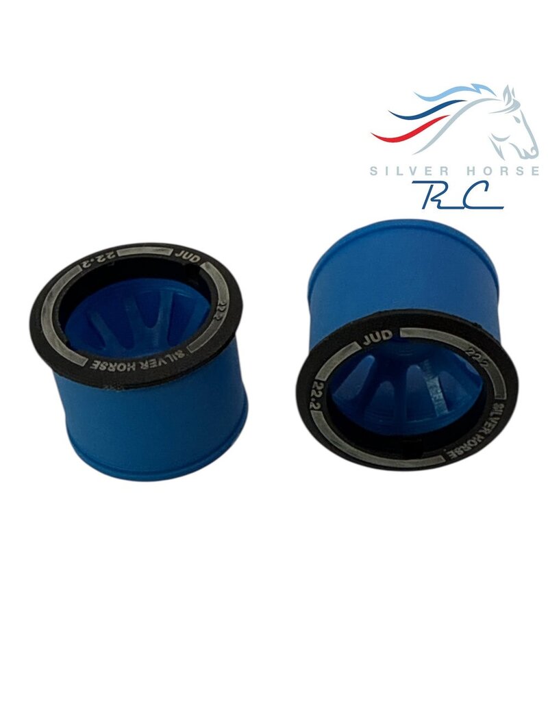 NEXX RACING NX USA-EVO-R-0-BL 2WD "JUD" THREADED EVO FLANGED REAR 11MM WHEELS 0MM OFFSET: BLUE (2)