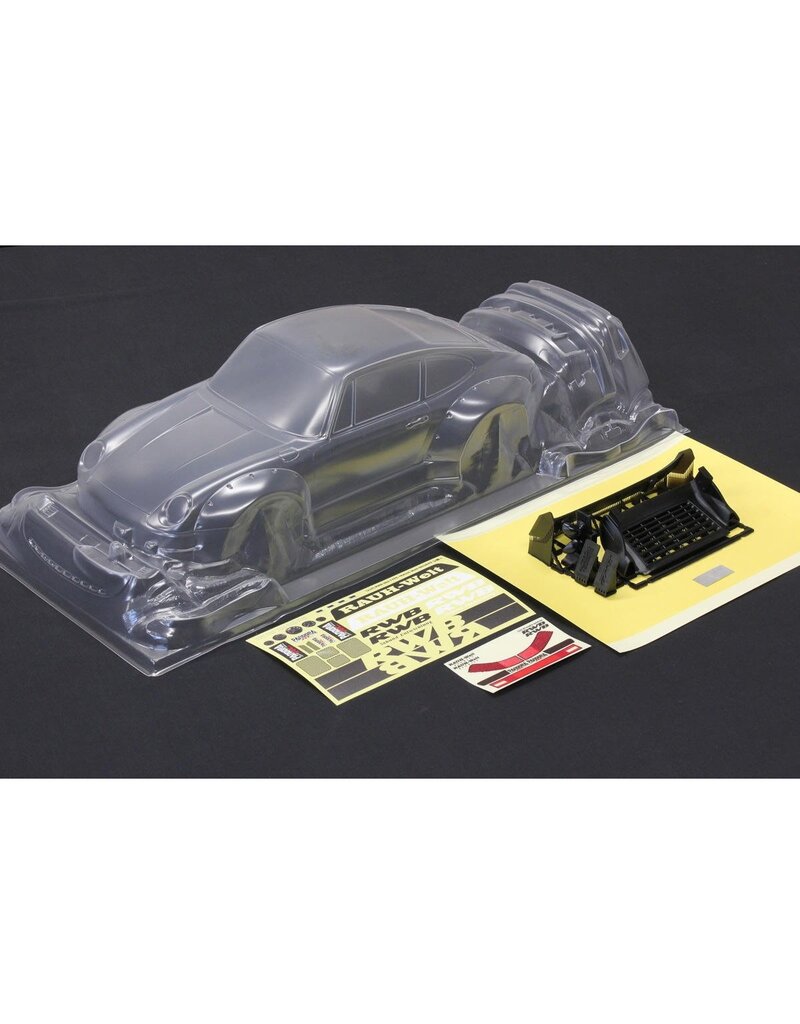 PANDORA RC PAB-3210 1/10 RWB/RAUH-WELT BEGRIFF 933 DRIFT BODY SET (LIMITED EDITION) (CLEAR) (257-260MM)