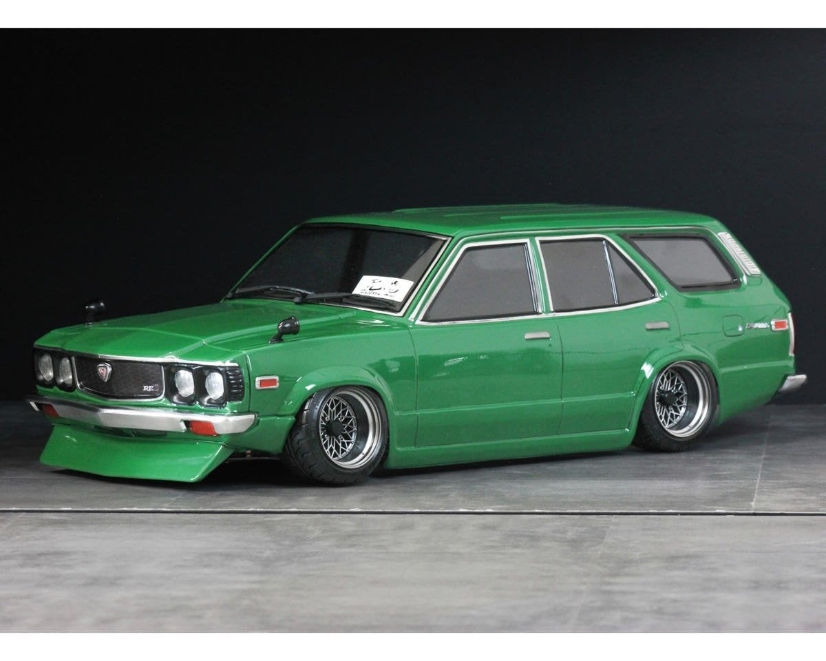 PAB-3219 1/10 RX-3 SAVANNA SPORTS WAGON DRIFT BODY SET (CLEAR) (252-255MM)