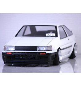 PANDORA RC PAB-3177 1/10 TOYOTA AE86 COROLLA LEVIN 3-DOOR DRIFT BODY SET (CLEAR) (257-260MM)