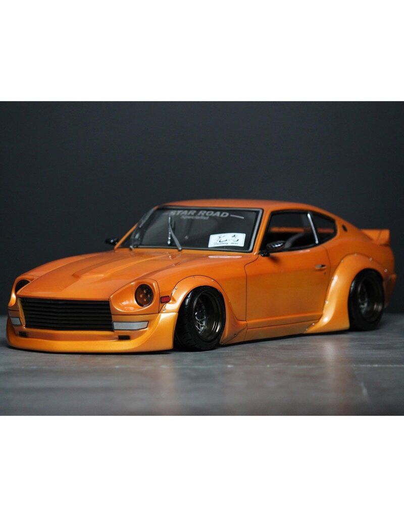 PANDORA RC PAB-3216 1/10 NISSAN S30 FAIRLADY Z STAR ROAD DRIFT BODY SET (CLEAR) (257-260MM)