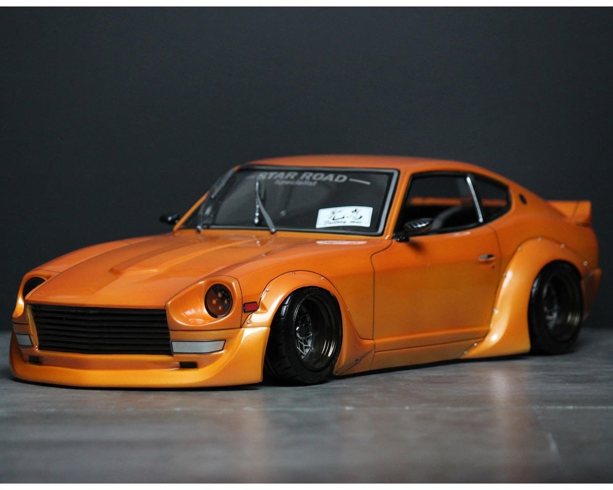 PAB-3216 1/10 NISSAN S30 FAIRLADY Z STAR ROAD DRIFT BODY SET (CLEAR) (257-260MM)