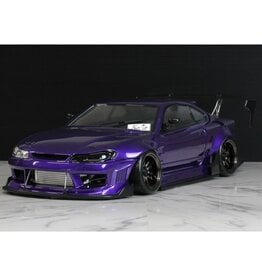 PANDORA RC PAB-3195 1/10 NISSAN SILVIA S15 ORIGIN LABO RAIJIN DRIFT BODY SET (CLEAR) (257-260MM)