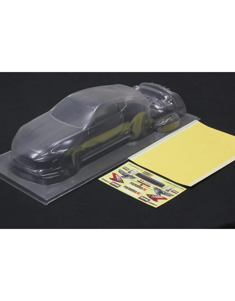 PANDORA RC PAB-3133 1/10 NISSAN FAIRLADY Z Z34 DRIFT BODY SET (CLEAR) (257-260MM)