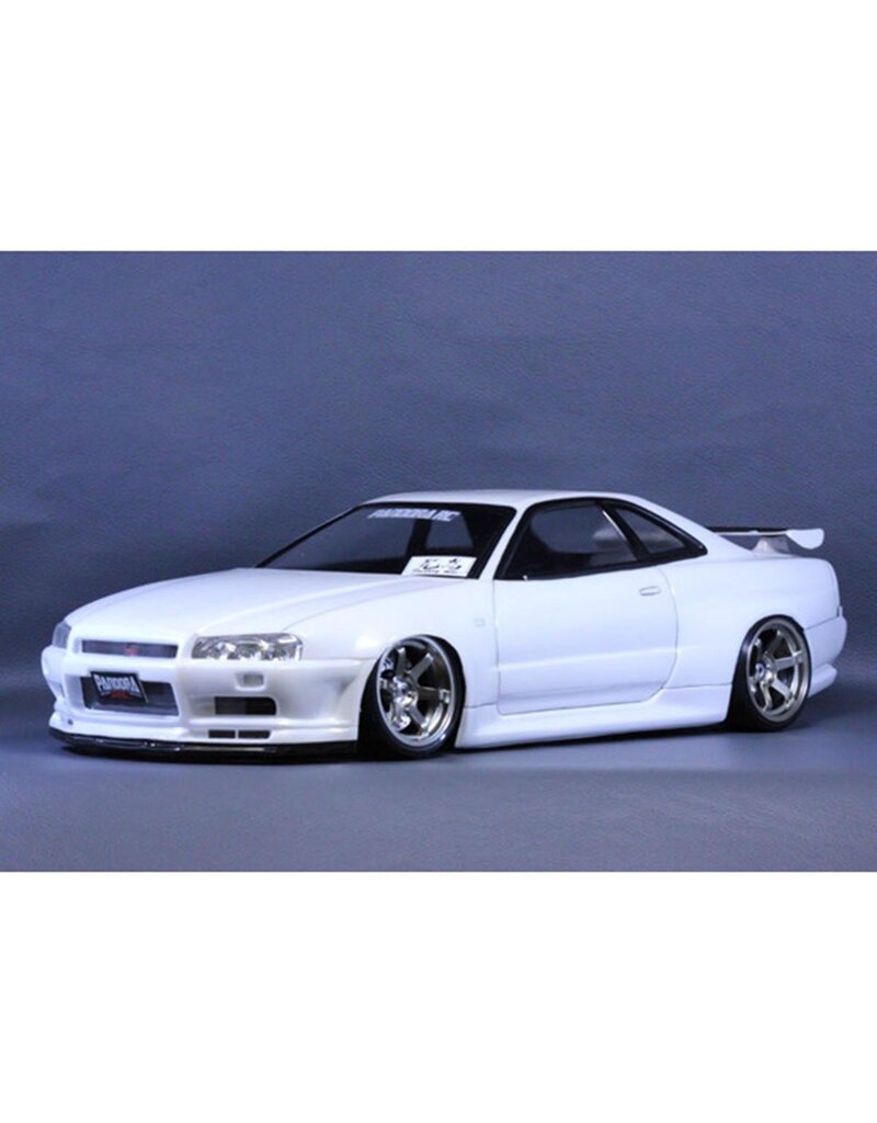 PANDORA RC PAB-3131 1/10 NISSAN SKYLINE BNR34 GT-R DRIFT BODY SET (CLEAR) (257-260MM)