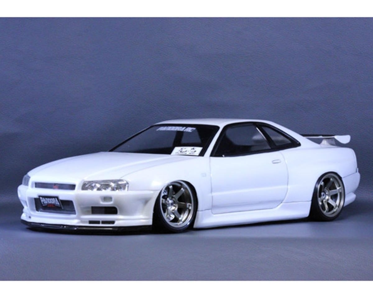 PAB-3131 1/10 NISSAN SKYLINE BNR34 GT-R DRIFT BODY SET (CLEAR) (257-260MM)