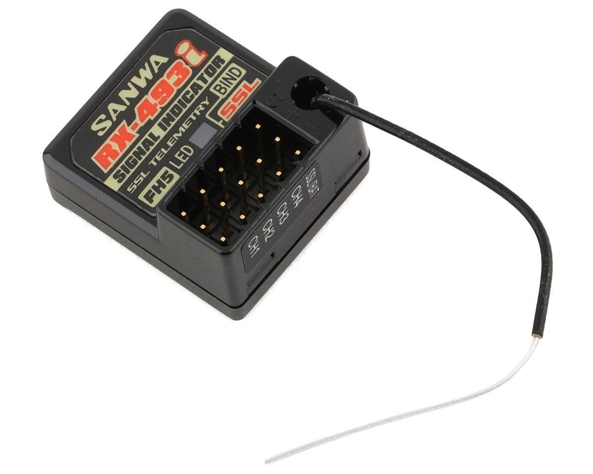 SNW107A41375B RX-493I M17/MT-5 2.4GHZ 4-CHANNEL FHSS-5 TELEMETRY RECEIVER