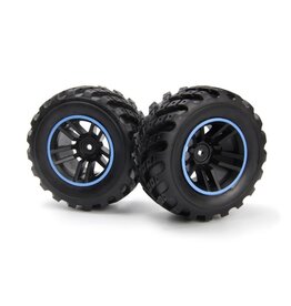 BZN540325  WHEELS/TIRES ASSEMBLED (BLACK/BLUE)