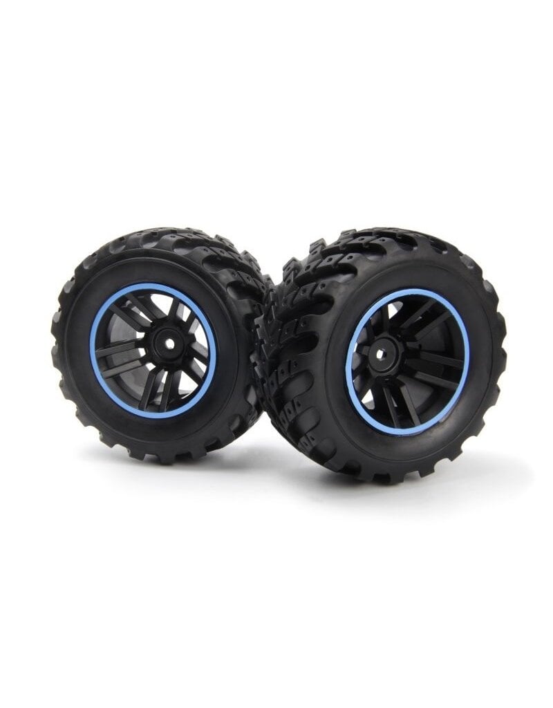 BZN540325  WHEELS/TIRES ASSEMBLED (BLACK/BLUE)