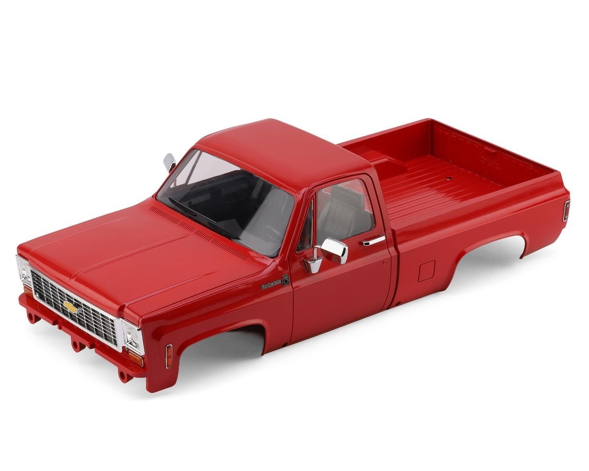 RC4ZB0276 CHEVROLET® K10 SCOTTSDALE 1/10 PRE-PAINTED HARD BODY SET (RED)