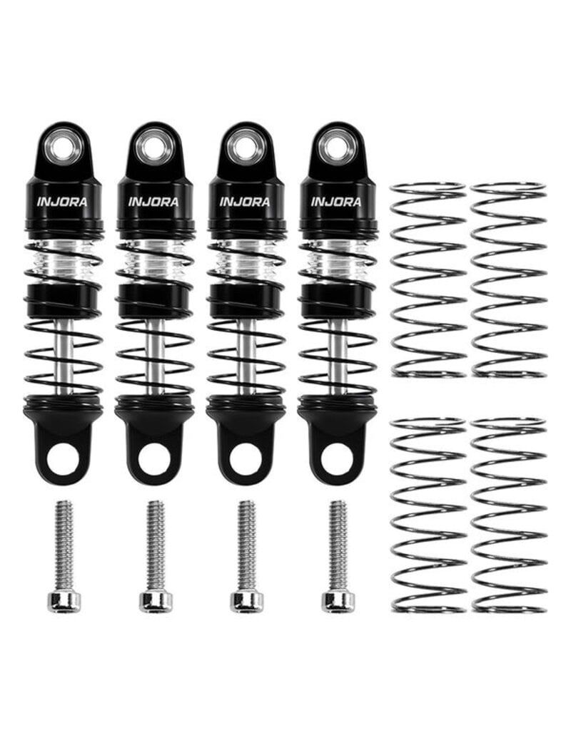 INJORA INJSCX30-07BS AXIAL SCX30 22.5MM PRE-ASSEMBLED ALUMINUM SHOCK SET (4)