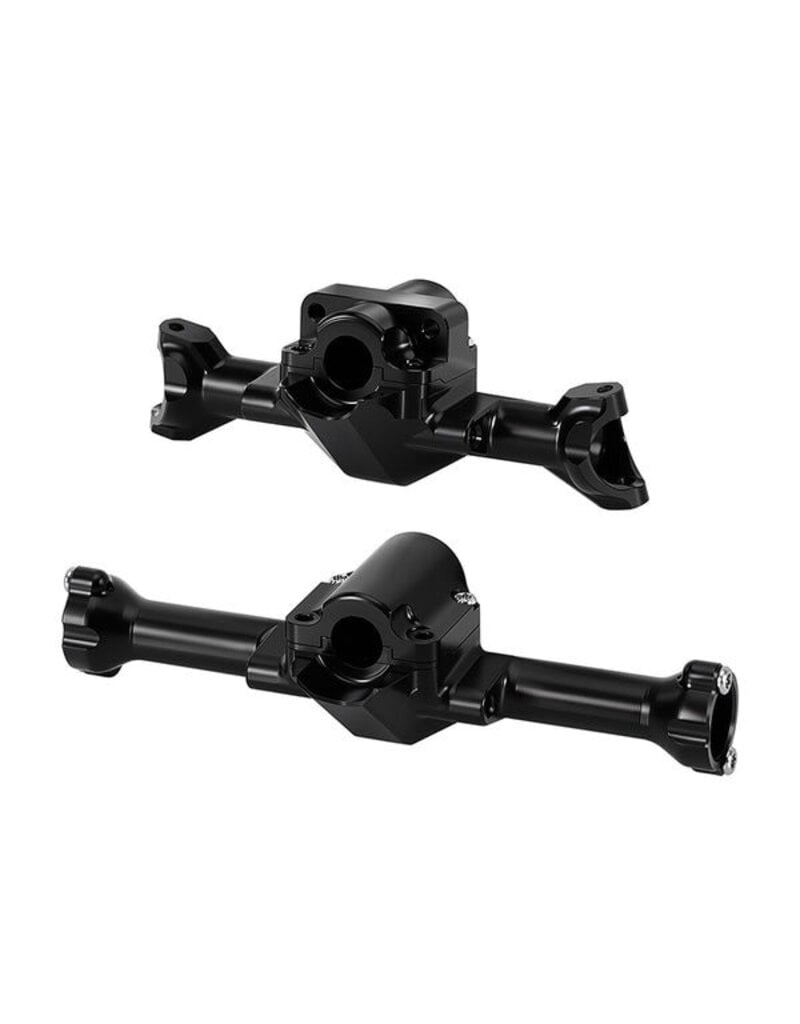 INJORA INJSCX30-10BK AXIAL SCX30 ALUMINUM FRONT & REAR AXLE HOUSINGS SET (BLACK)