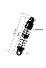 INJORA INJSCX30-08BS AXIAL SCX30 26MM PRE-ASSEMBLED ALUMINUM SHOCK SET (4)