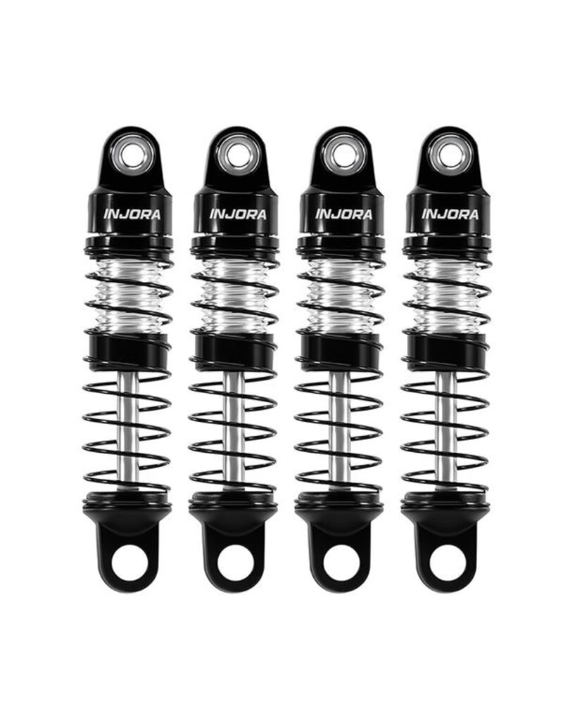 INJORA INJSCX30-08BS AXIAL SCX30 26MM PRE-ASSEMBLED ALUMINUM SHOCK SET (4)