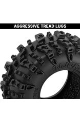 INJORA INJT7019 AXIAL SCX30 0.7" SWAMP CLAW MICRO ROCK CRAWLER TIRES (4) (36MM OD) (S5) W/FOAM INSERTS