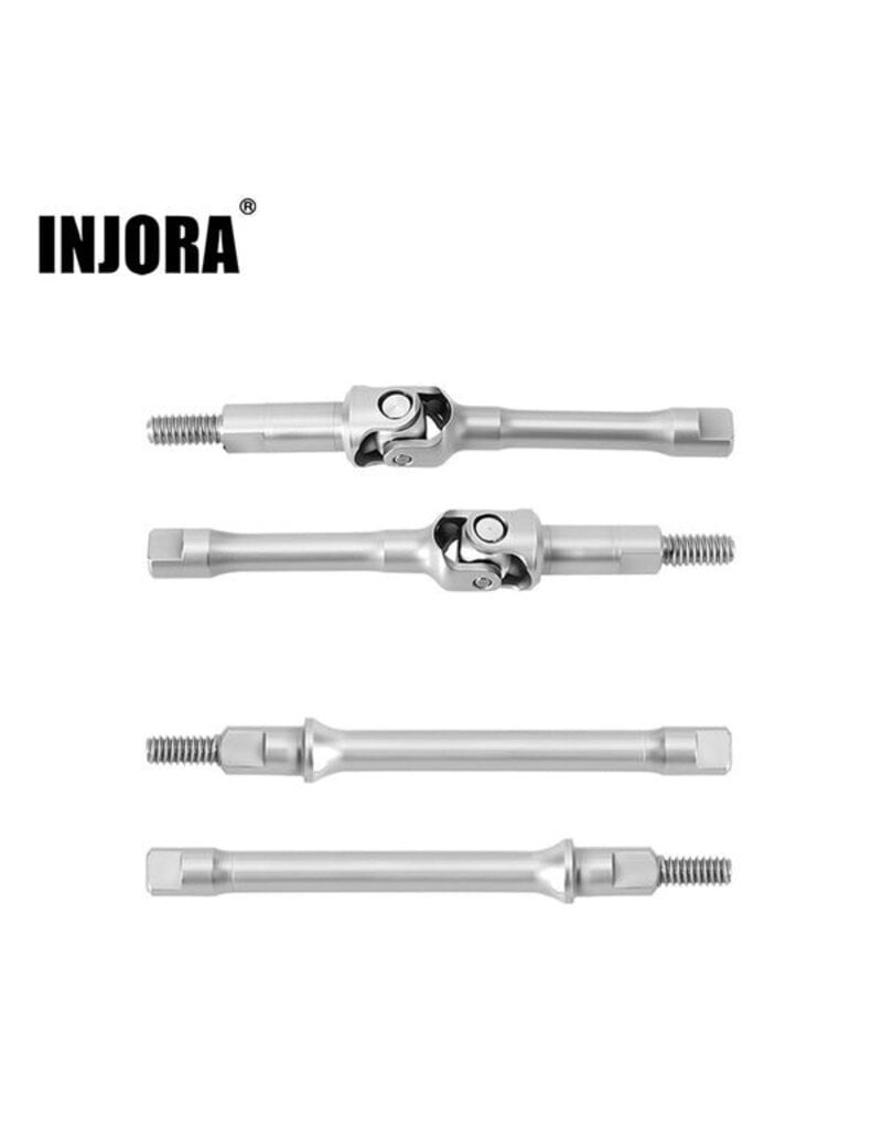 INJORA INJSCX30-13FR AXIAL SCX30 STAINLESS STEEL FRONT CVD & REAR AXLE SHAFTS SET
