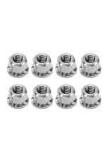 INJORA INJSCX30-12-8 AXIAL SCX30 2MM STAINLESS STEEL WHEEL NUTS (8)