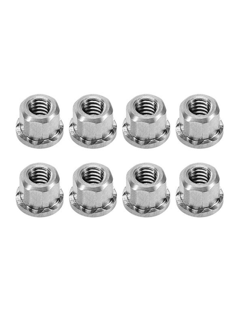 INJORA INJSCX30-12-8 AXIAL SCX30 2MM STAINLESS STEEL WHEEL NUTS (8)