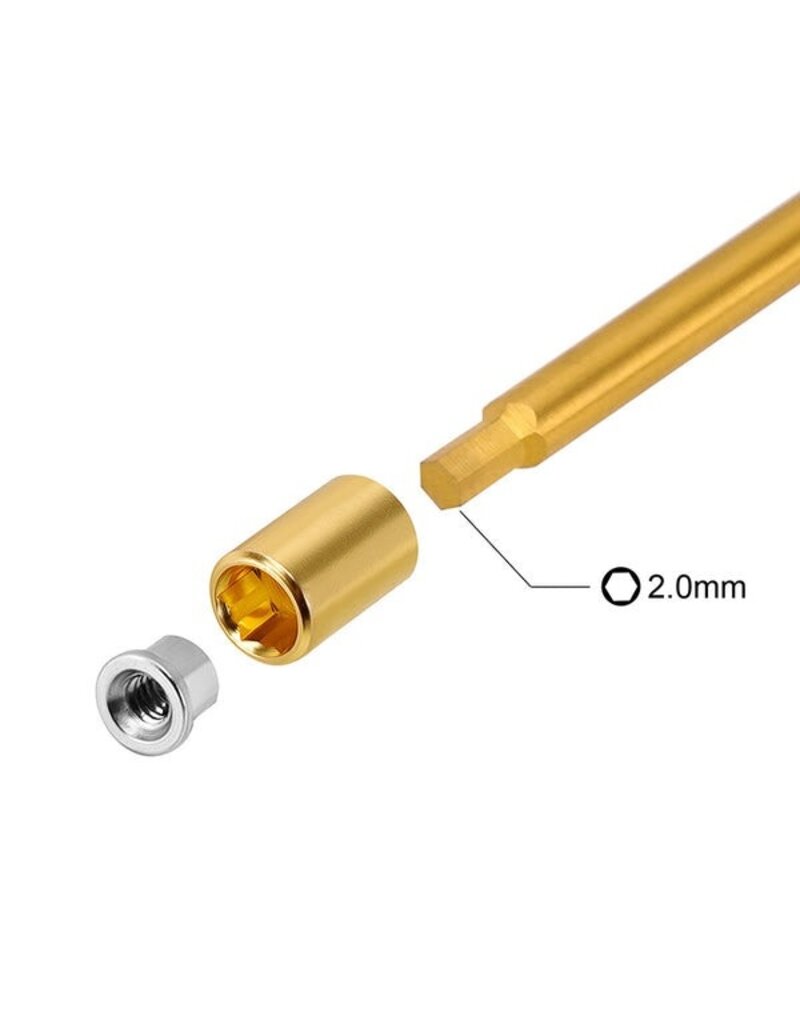 INJORA INJSCX30-12-8 AXIAL SCX30 2MM STAINLESS STEEL WHEEL NUTS (8)