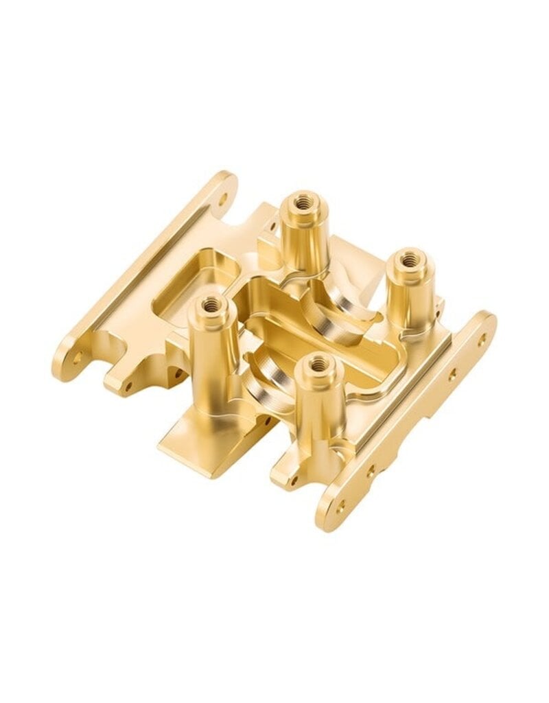 INJORA INJSCX30-06BR AXIAL SCX30 BRASS SKID PLATE (GOLD) (17.8G)
