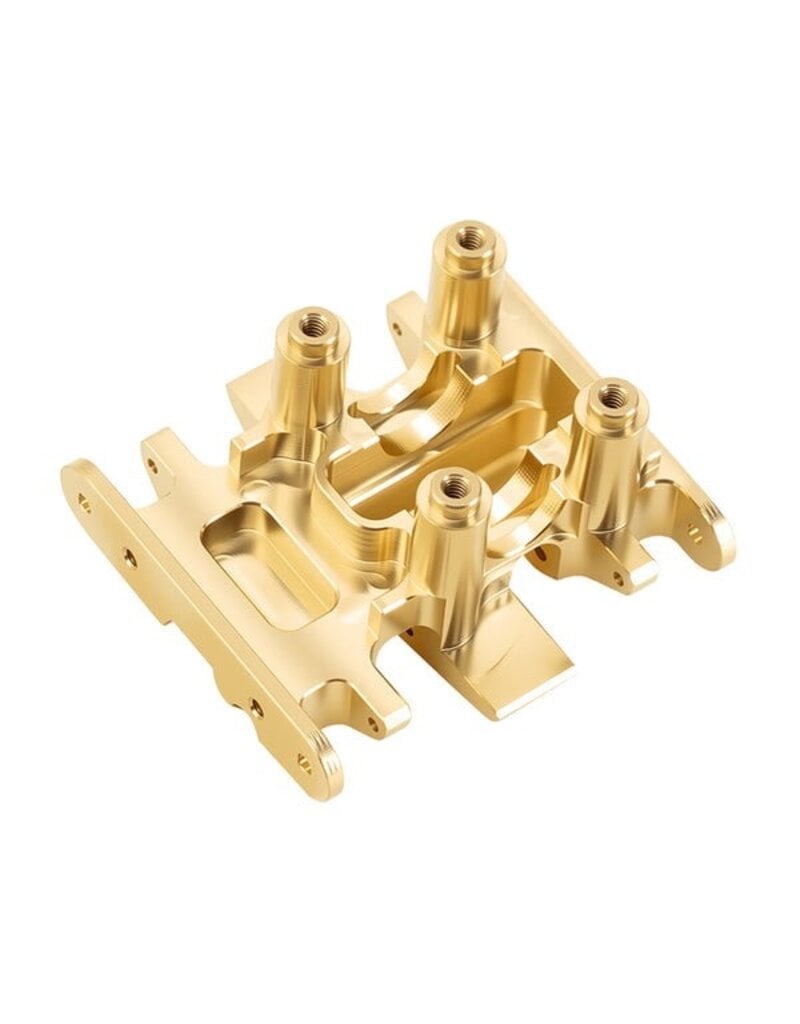 INJORA INJSCX30-06BR AXIAL SCX30 BRASS SKID PLATE (GOLD) (17.8G)
