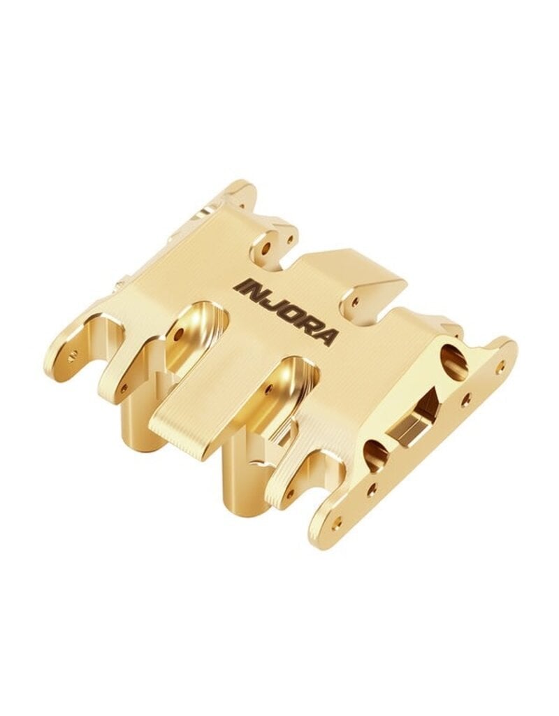 INJORA INJSCX30-06BR AXIAL SCX30 BRASS SKID PLATE (GOLD) (17.8G)