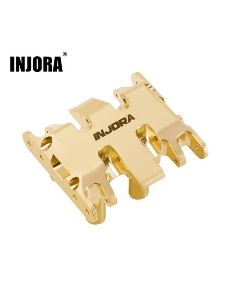 INJORA INJSCX30-06BR AXIAL SCX30 BRASS SKID PLATE (GOLD) (17.8G)