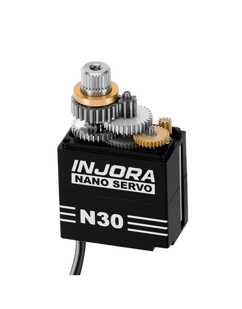 INJORA INJINJS-N30 SCX30 N30 NANO HIGH TORQUE METAL GEAR ALUMINUM SERVO W/SERVO SAVER