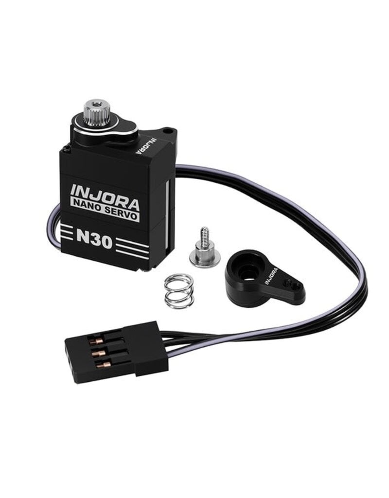 INJORA INJINJS-N30 SCX30 N30 NANO HIGH TORQUE METAL GEAR ALUMINUM SERVO W/SERVO SAVER