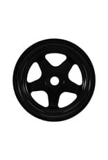 INJORA INJW7002BK-18 AXIAL SCX30 0.7" 5-SPOKE ALUMINUM MICRO ROCK CRAWLER BEADLOCK WHEELS (BLACK) (4) (3.4G EA)