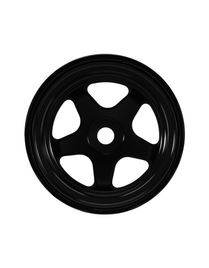 INJORA INJW7002BK-18 AXIAL SCX30 0.7" 5-SPOKE ALUMINUM MICRO ROCK CRAWLER BEADLOCK WHEELS (BLACK) (4) (3.4G EA)