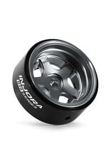 INJORA INJW7002TI-18 AXIAL SCX30 0.7" 5-SPOKE ALUMINUM MICRO ROCK CRAWLER BEADLOCK WHEELS (TITANIUM) (4) (3.4G EA)