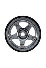 INJORA INJW7002TI-18 AXIAL SCX30 0.7" 5-SPOKE ALUMINUM MICRO ROCK CRAWLER BEADLOCK WHEELS (TITANIUM) (4) (3.4G EA)
