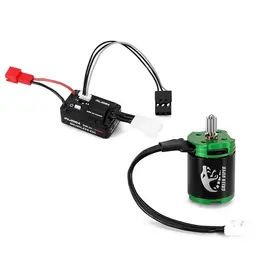 INJORA INJMBL32-NANO-INM21 AXIAL SCX30 MBL32-NANO ESC & 1621 GREEN VIPER BRUSHLESS COMBO (3600KV)