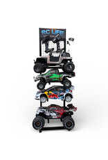 BOLD RC BOL2500 RC CAR AND TRUCK 4 TIER DISPLAY STAND