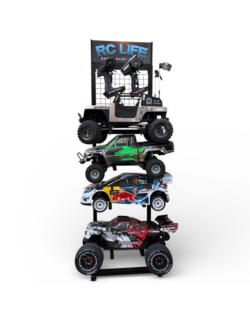 BOLD RC BOL2500 RC CAR AND TRUCK 4 TIER DISPLAY STAND