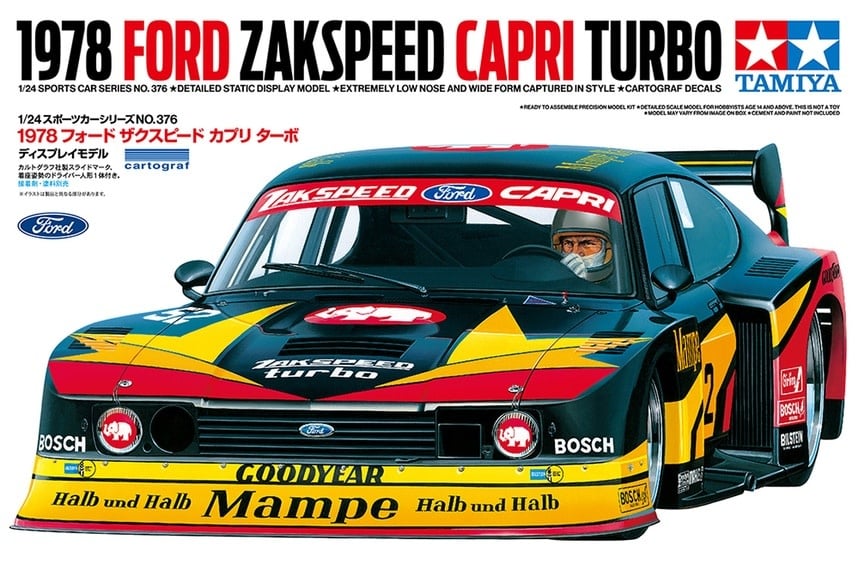 TAM24376 1978 FORD ZAKSPEED CAPRI TURBO 1/24 PLASTIC MODEL KIT