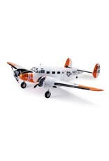 E-FLITE EFL-3726 BEECHCRAFT D18/RC-45J 1.5M BNF BASIC WITH AS3X+ AND SAFE