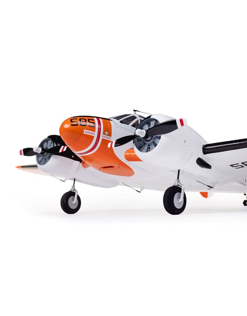 E-FLITE EFL-3726 BEECHCRAFT D18/RC-45J 1.5M BNF BASIC WITH AS3X+ AND SAFE