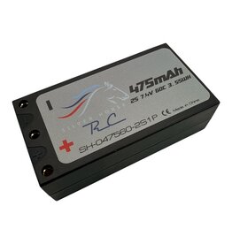 SILVER HORSE SHRC SH0832 2S LIPO 7.4V 475MAH 60C HARD CASE BATTERY: