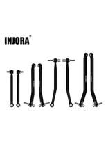 INJORA INJSCX30-02BK AXIAL SCX30 ALUMINUM HIGH CLEARANCE SUSPENSION LINKS SET (BLACK)