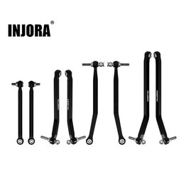INJORA INJSCX30-02BK AXIAL SCX30 ALUMINUM HIGH CLEARANCE SUSPENSION LINKS SET (BLACK)
