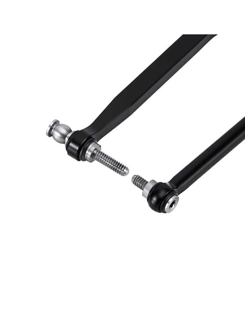 INJORA INJSCX30-02BK AXIAL SCX30 ALUMINUM HIGH CLEARANCE SUSPENSION LINKS SET (BLACK)