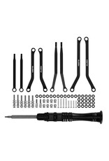 INJORA INJSCX30-02BK AXIAL SCX30 ALUMINUM HIGH CLEARANCE SUSPENSION LINKS SET (BLACK)