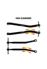 INJORA INJSCX30-02BK AXIAL SCX30 ALUMINUM HIGH CLEARANCE SUSPENSION LINKS SET (BLACK)