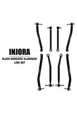INJORA INJSCX30-02BK AXIAL SCX30 ALUMINUM HIGH CLEARANCE SUSPENSION LINKS SET (BLACK)