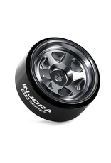 INJORA INJW7001TI-18 AXIAL SCX30 0.7" 6-SPOKE ALUMINUM MICRO ROCK CRAWLER BEADLOCK WHEELS (TITANIUM) (4) (4G EA)