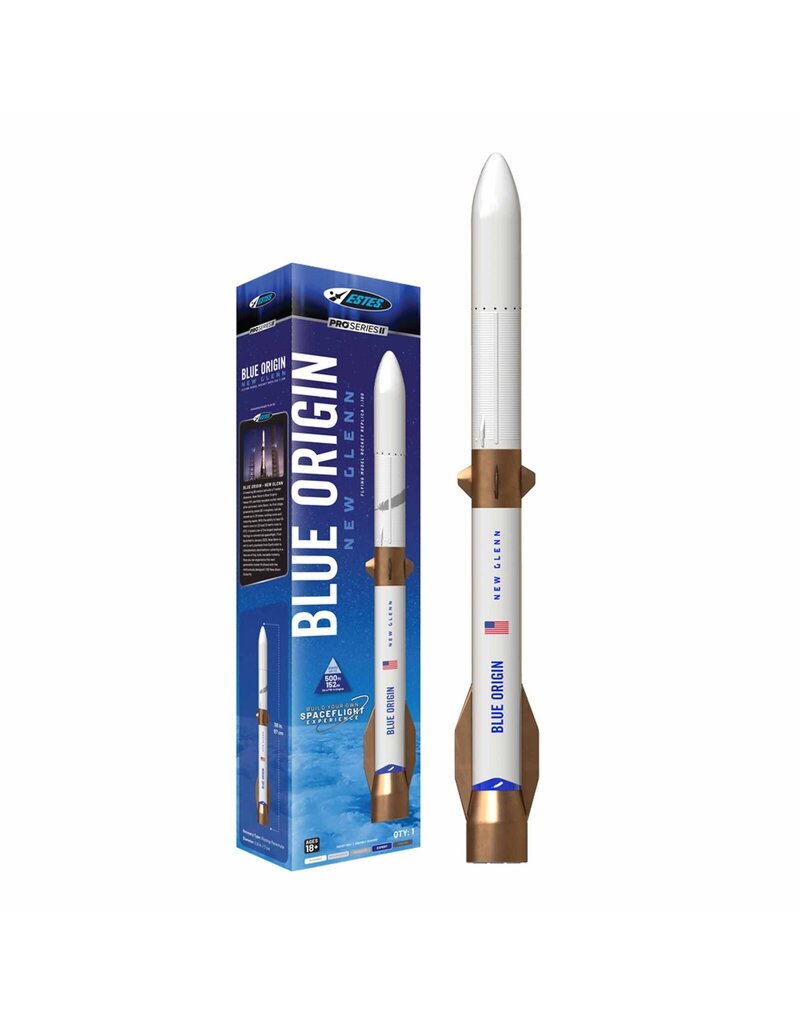 ESTES EST9735 BLUE ORIGIN NEW GLENN PRO SERIES II FLYING MODEL ROCKET KIT