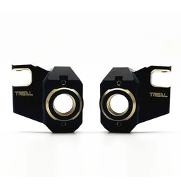 TREAL TRLX00301A8SL BRASS FRONT STEERING KNUCKLES FOR SCX10III STRAIGHT AXLE